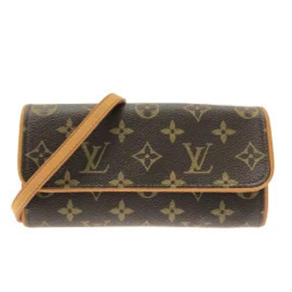 LOUIS VUITTON Pochette Twin Shoulder Bag Monogram Canvas